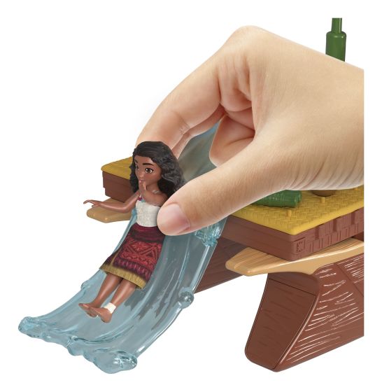 Disney Moana 2 Inspired Foldable Adventure Canoe Playset with Dolls