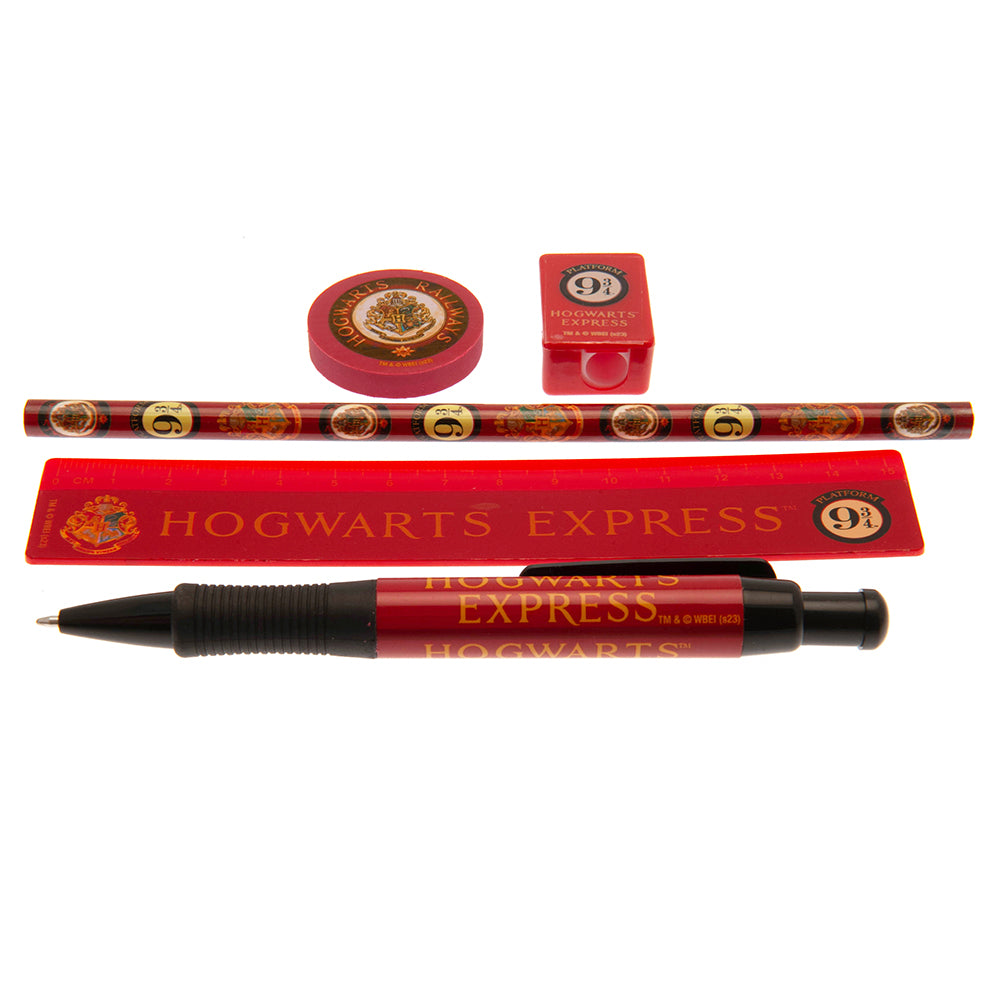 Harry Potter Themed 5-Piece School Stationery Set Inspired by Platform 9 3/4