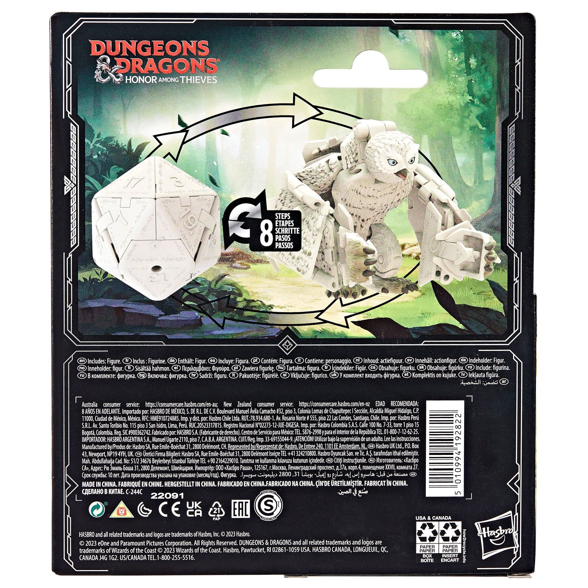Transformable Dungeons & Dragons Honor Among Thieves Owlbear Dicelings Action Figure