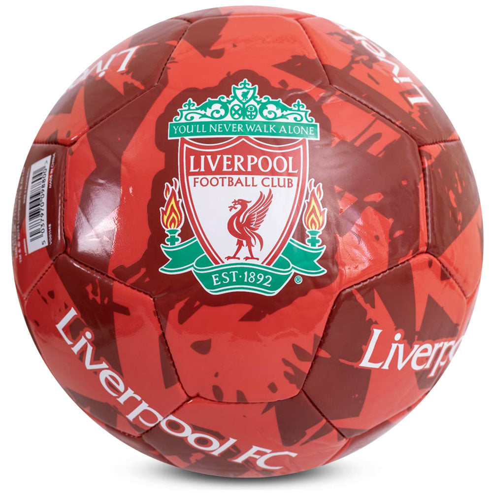 Liverpool FC Graffiti-Style Red PVC Everyday Football for 14+