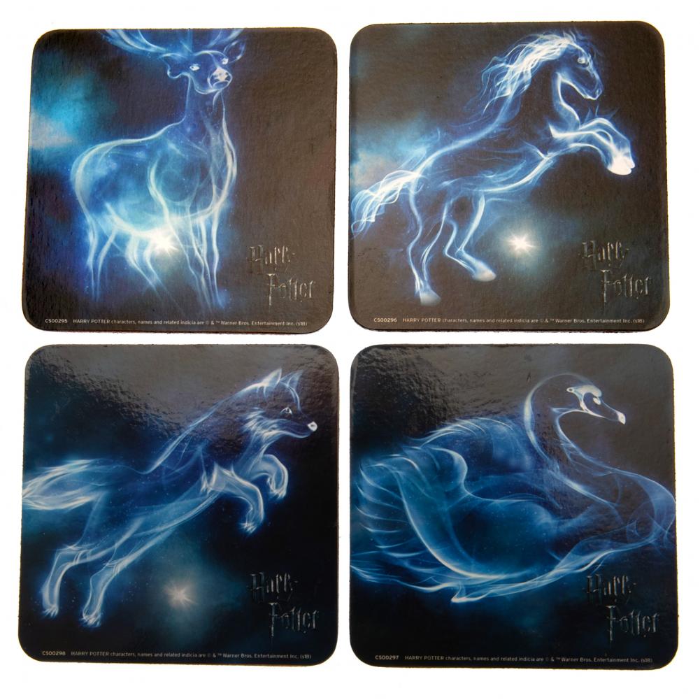 High - Quality Harry Potter Themed Patronus Coaster Set for Home Decoration