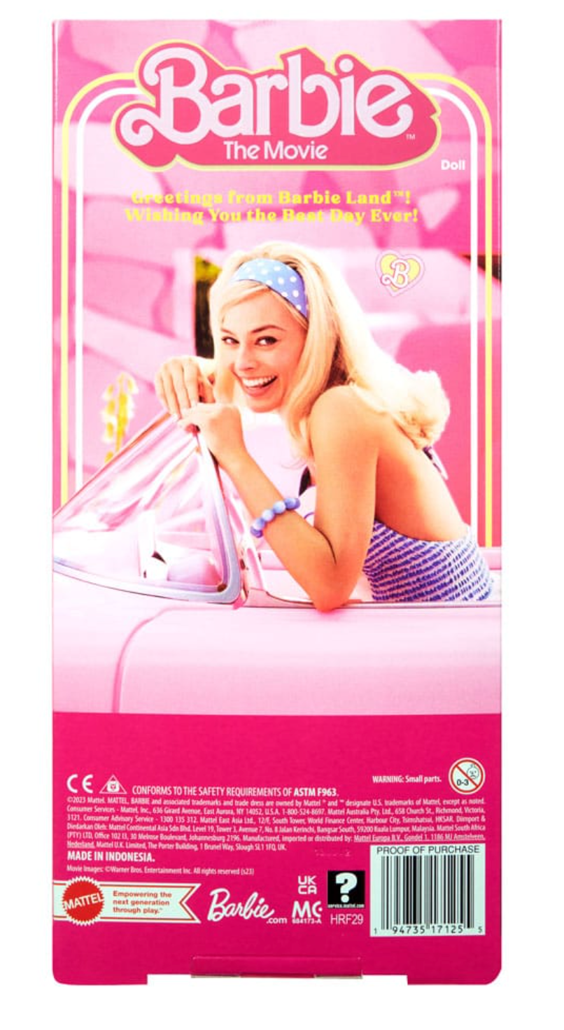 Collectible Barbie The Movie Pink Power Jumpsuit Margot Robbie-Inspired Barbie Doll Toy