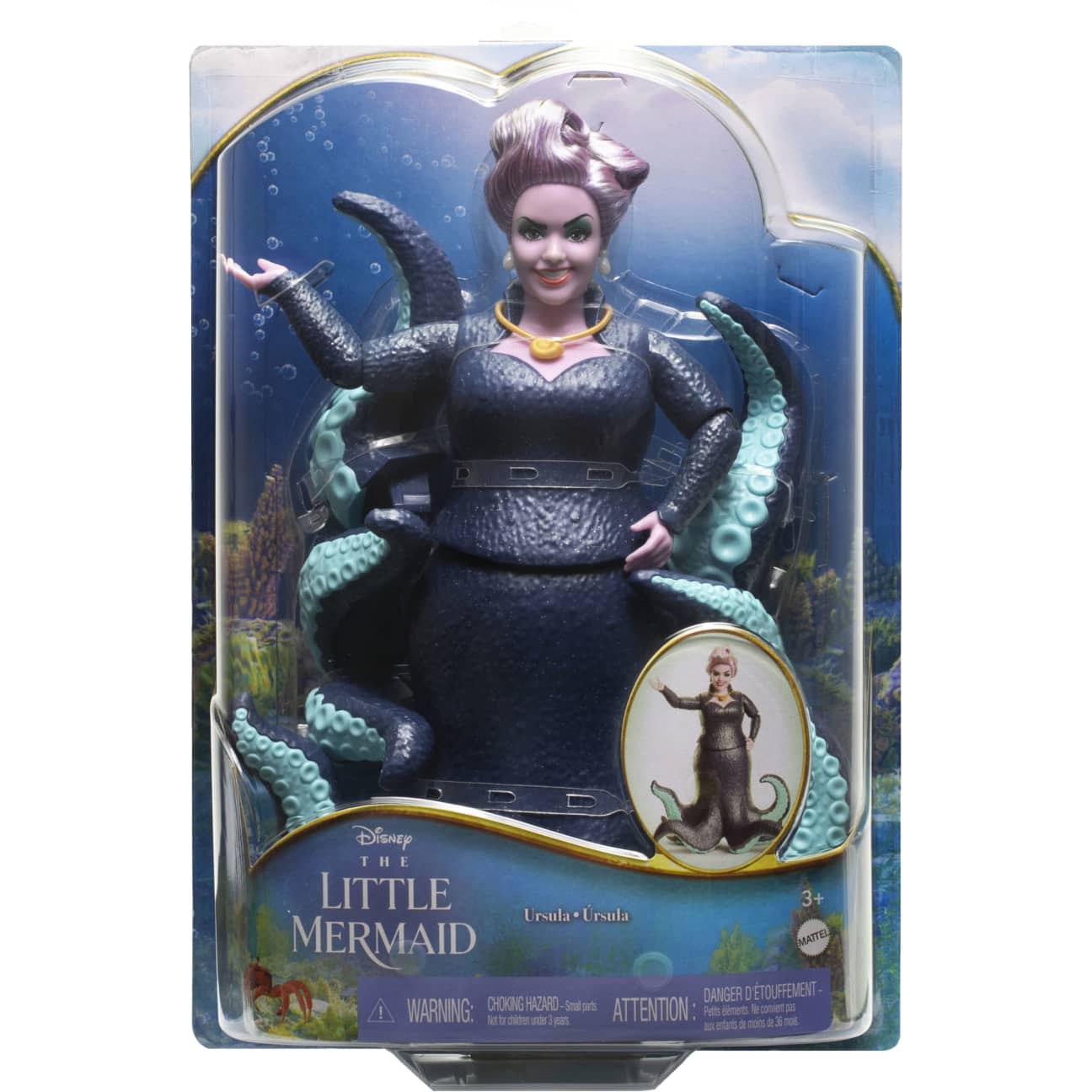 Disney The Little Mermaid Poseable Ursula Fashion Doll with Sparkle Details