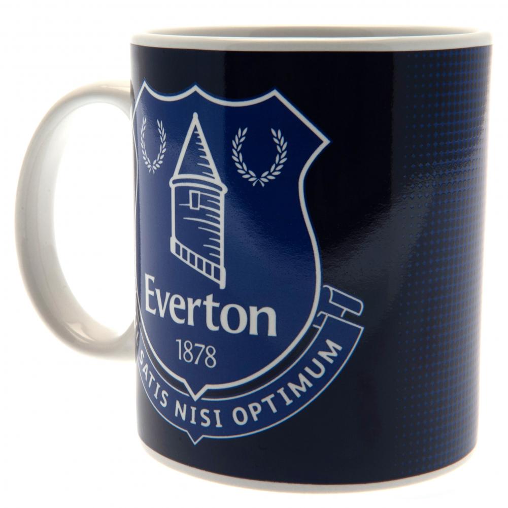 Stylish Everton FC Blue and White Halftone Ceramic Coffee Mug