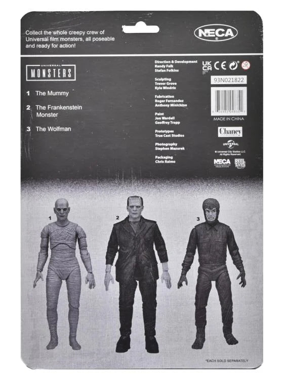 NECA Universal Monsters 7-Inch Retro Glow-in-the-Dark 3-Piece Action Figure Set