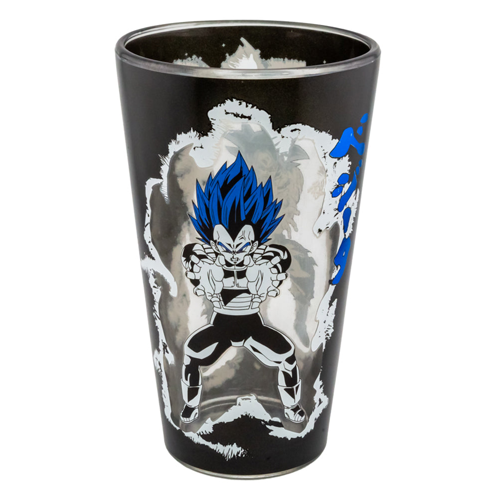 Premium Large Dragon Ball Super Glass with Goku and Vegeta Images