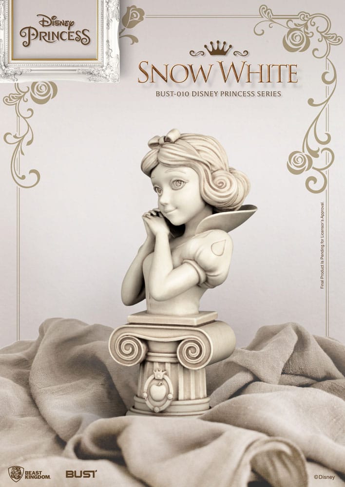 Disney Princess Series 15cm PVC Bust of Snow White with Engraved Base