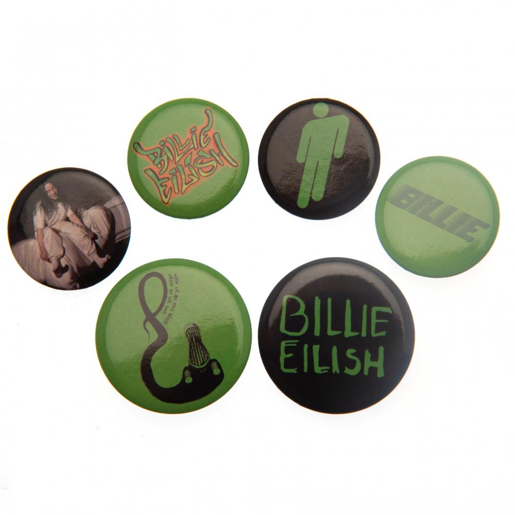 Billie Eilish Collectible Button Badge Set for Fashion Enthusiasts