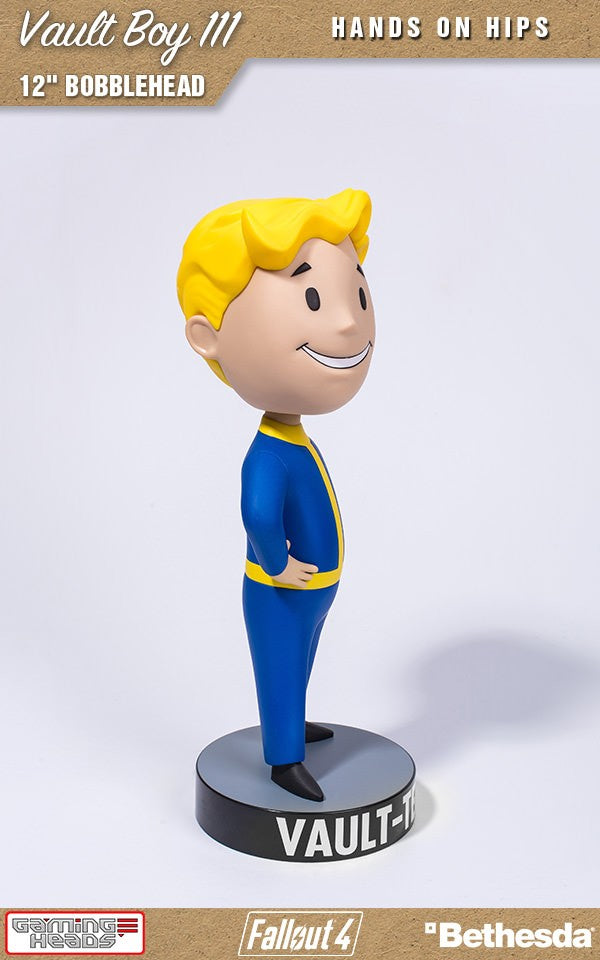 12 - inch Fallout Vault Boy 111 Bobblehead with Hands on Hips