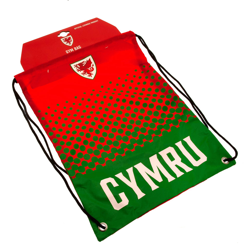 Stylish FA Wales Gym Bag with Fade Design