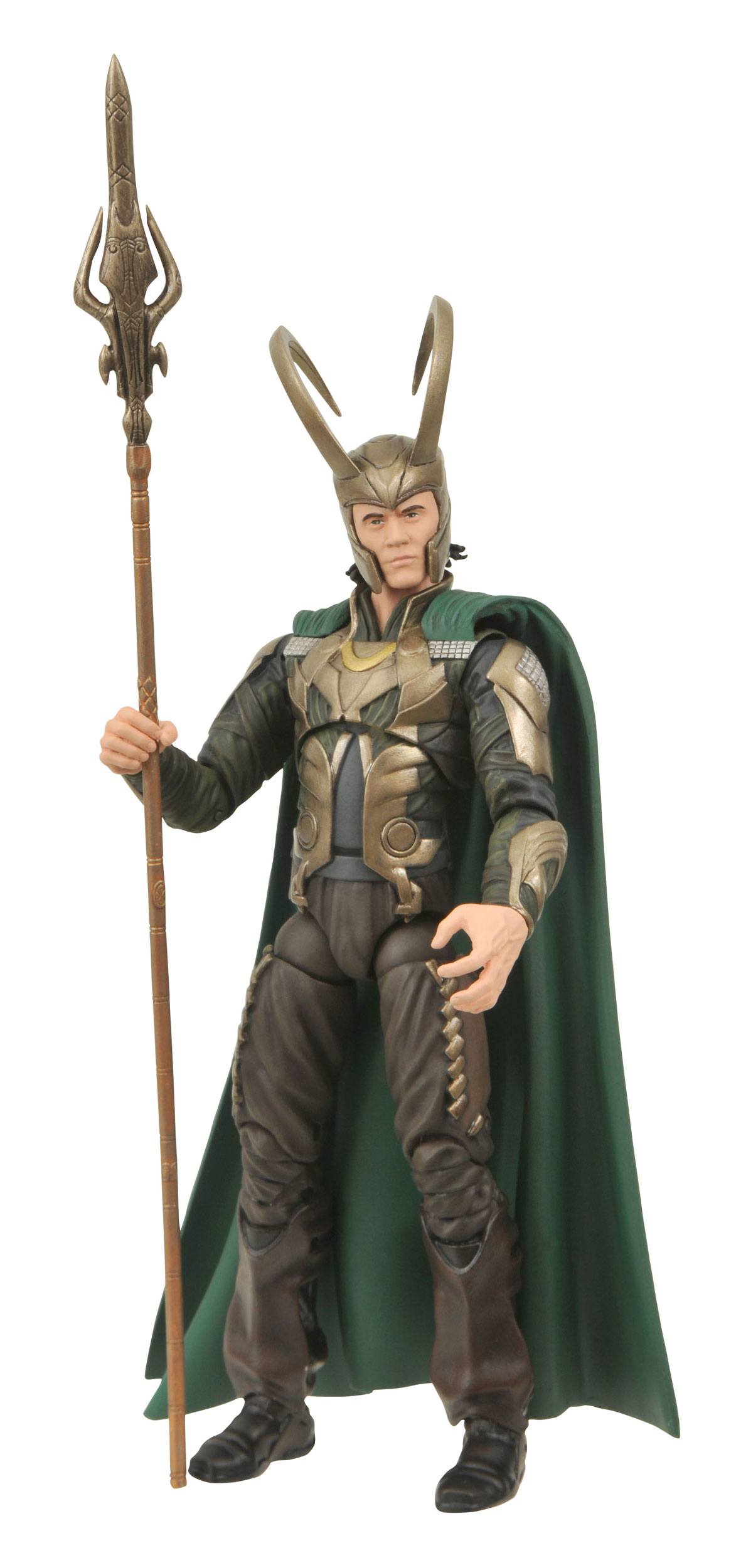 Diamond Select Collectible Marvel Thor Loki 7-Inch Action Figure with Ceremonial Staff