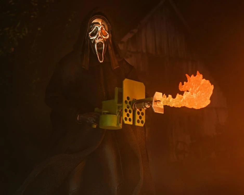 NECA Ghost Face Inferno 7-Inch Ultimate Collectible Action Figure for Horror Enthusiasts