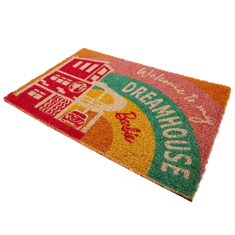 Pastel Coloured Durable Coconut Fibre Barbie Dreamhouse Welcome Doormat