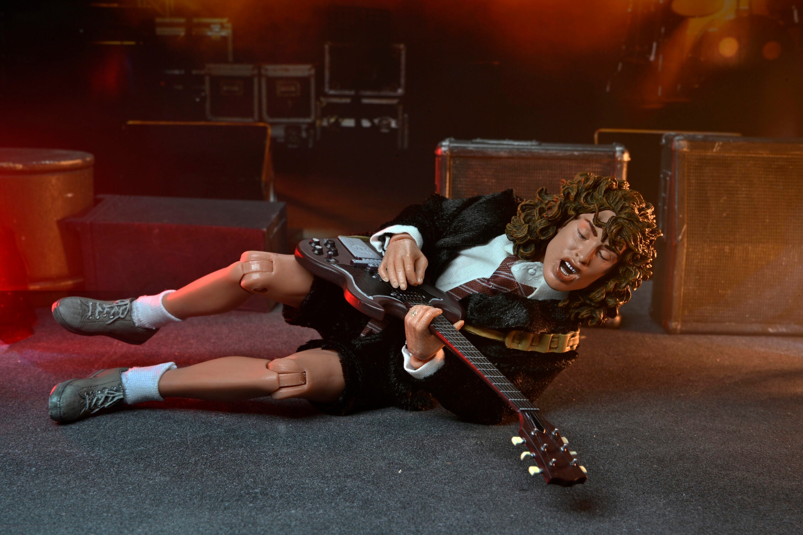 NECA Collectible 8 - Inch Clothed Angus Young Action Figure Inspired by AC/DC's Highway To Hell