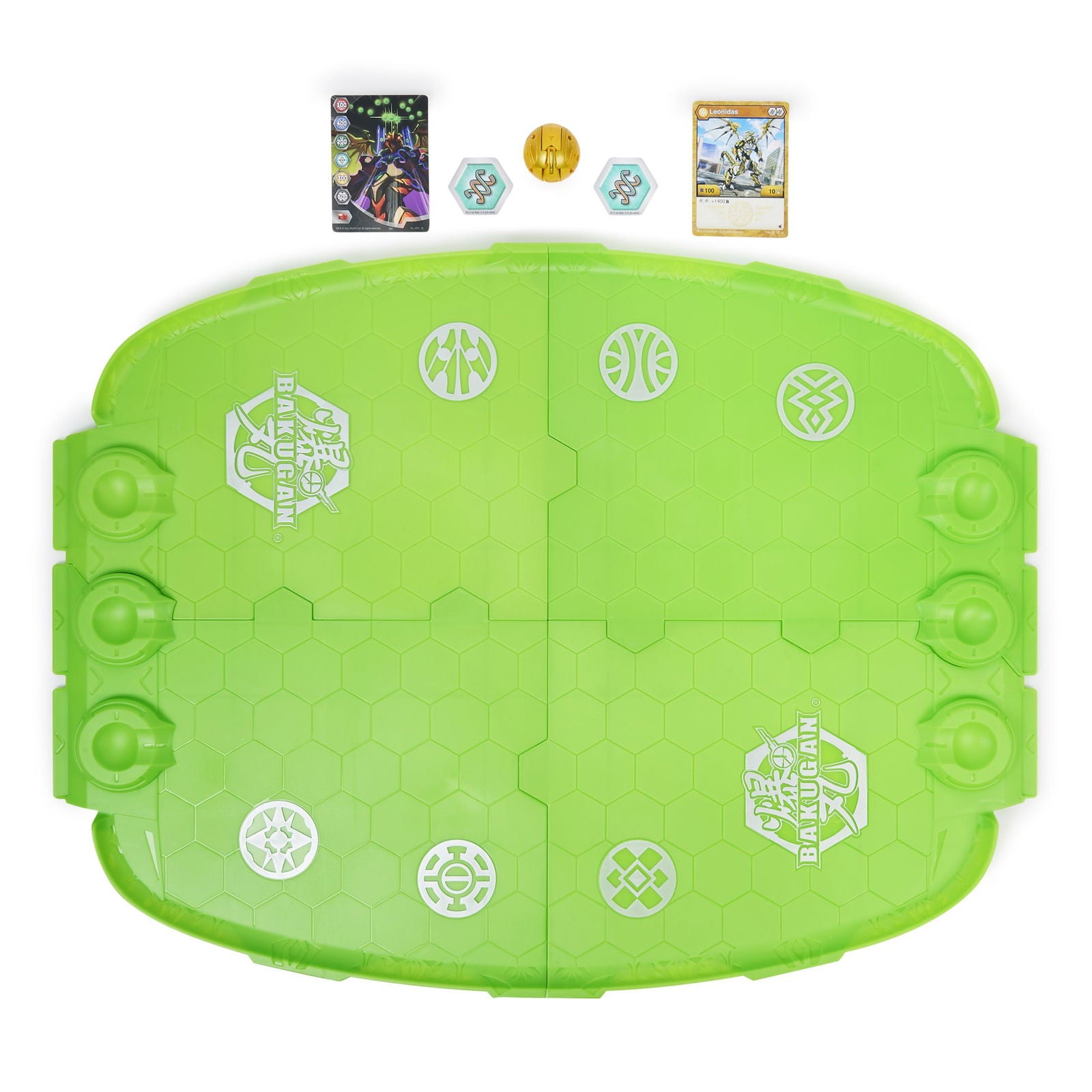 Bakugan Evolution Battle Arena Set - Including Exclusive Leonidas Bakugan Figure and Two Collectible Cards