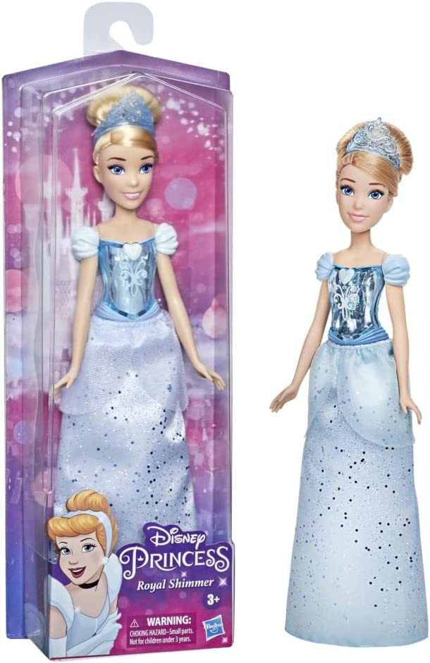 Disney Princess Fashion Doll - Royal Shimmer Cinderella Doll with Signature Blue Accessories