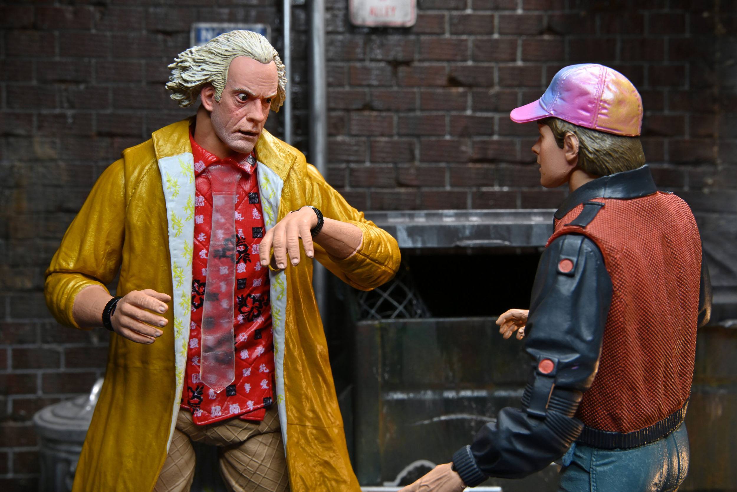 NECA Ultimate 2015 Doc Brown Action Figure from Back to the Future Part 2