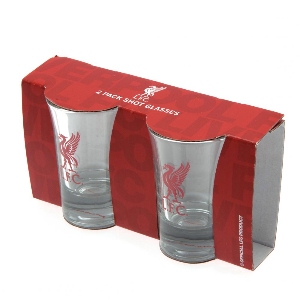 Liverpool Football Club Two-Pack Collectible Shot Glass Set for Fans