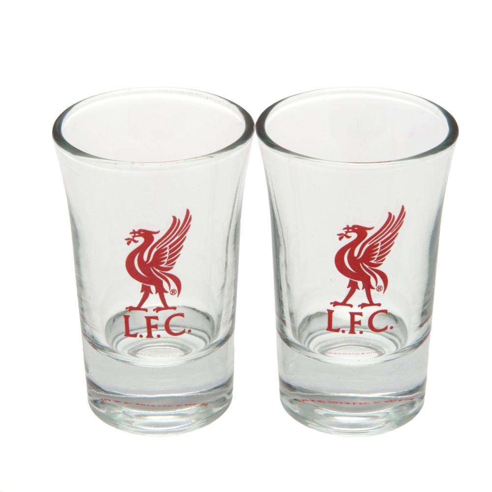 Liverpool Football Club Two-Pack Collectible Shot Glass Set for Fans