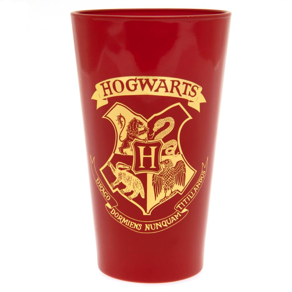 Premium Large Harry Potter Glass with Hogwarts Crest