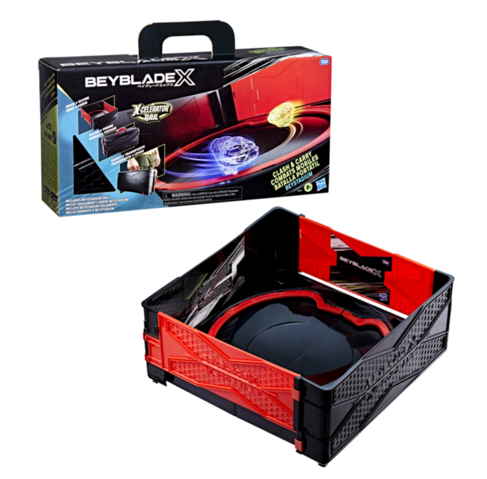 Beyblade X Playset - Portable Clash and Carry Beystadium for Epic Spinning Top Battles