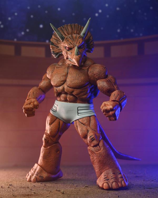 NECA 7-Inch Scale Collectible Action Figure of Triceraton Gladiator from Teenage Mutant Ninja Turtles (Mirage Comics)