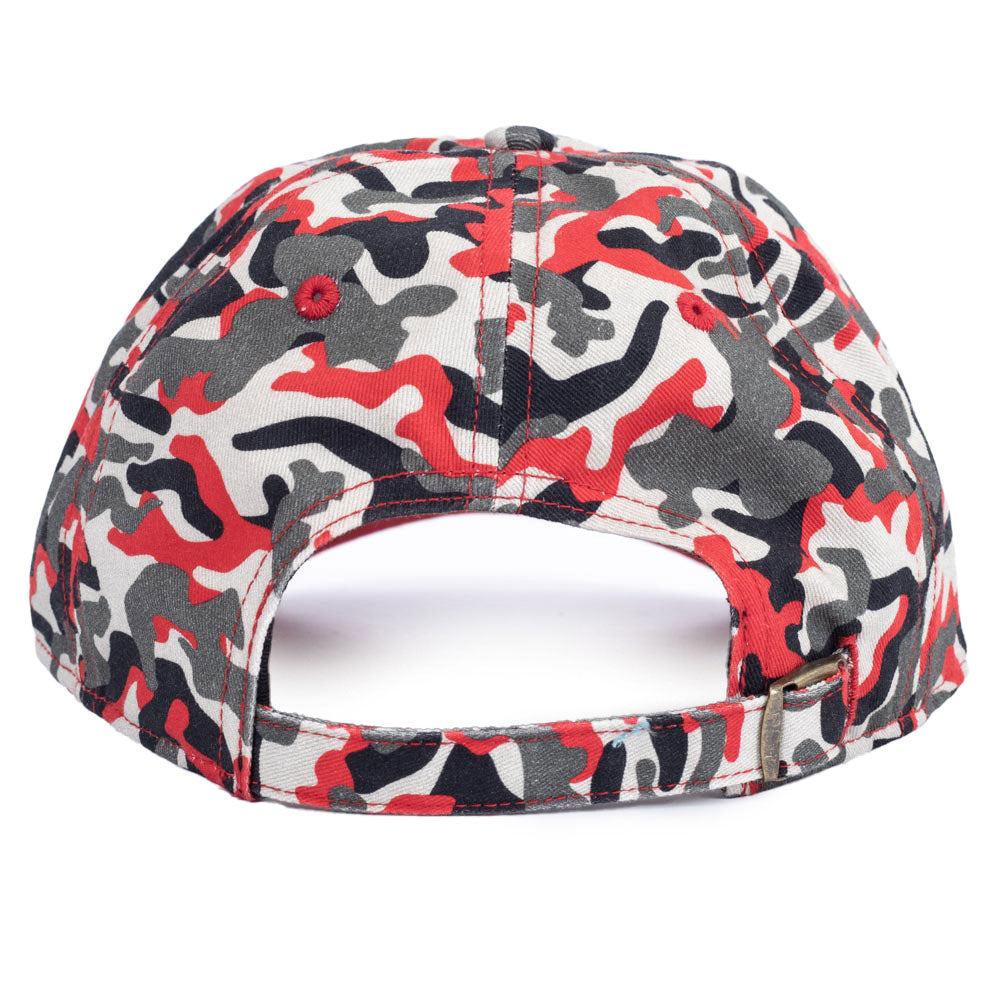 Liverpool FC Stylish Red & Grey Camo Curved Brim Cap for Adults
