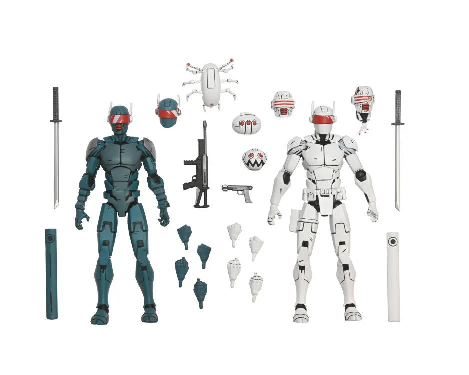 NECA 7-Inch Two-Pack: Teenage Mutant Ninja Turtles The Last Ronin Synja Robots Action Figures