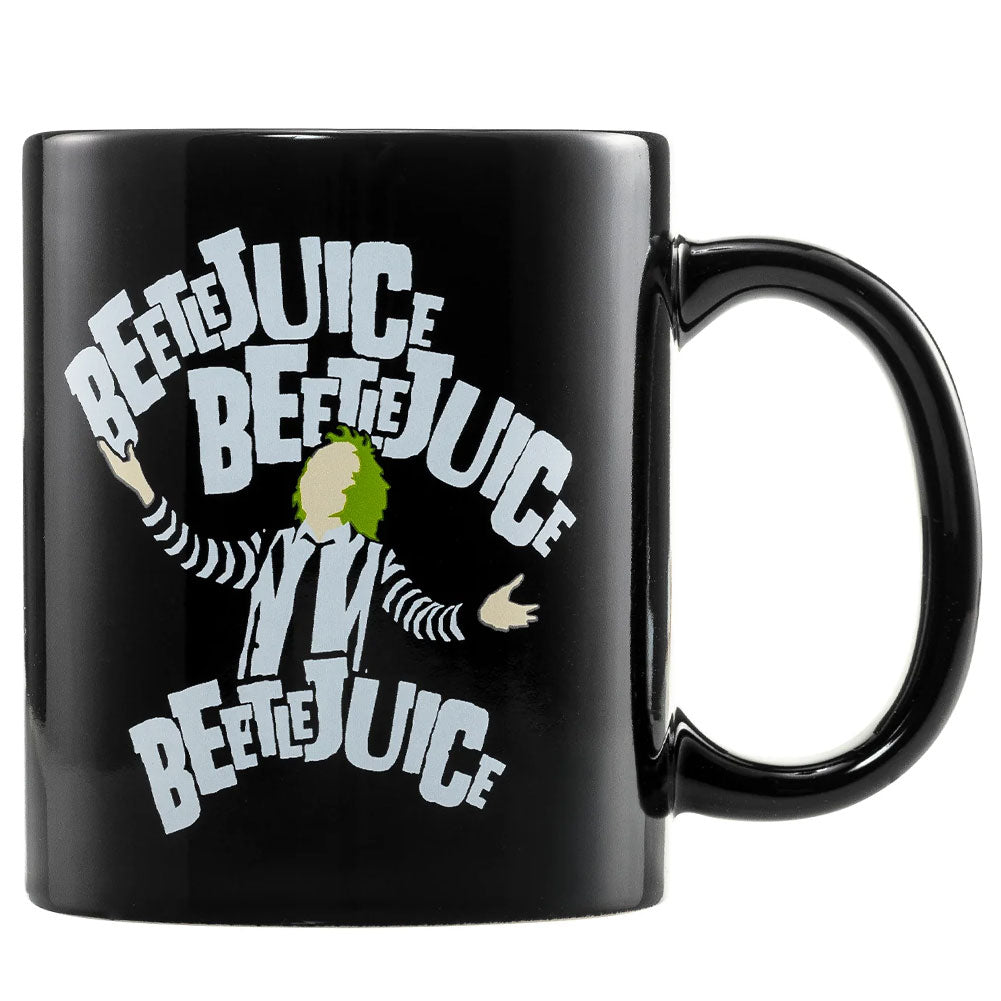 Beetlejuice Themed Ceramic Mug and Cotton Sock Gift Set