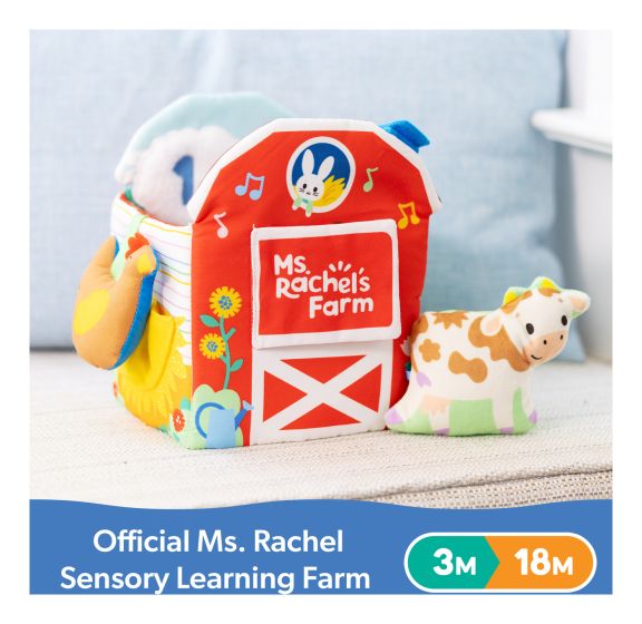 Ms Rachel's Sensory Development Farm-Themed Learning Toy for Babies