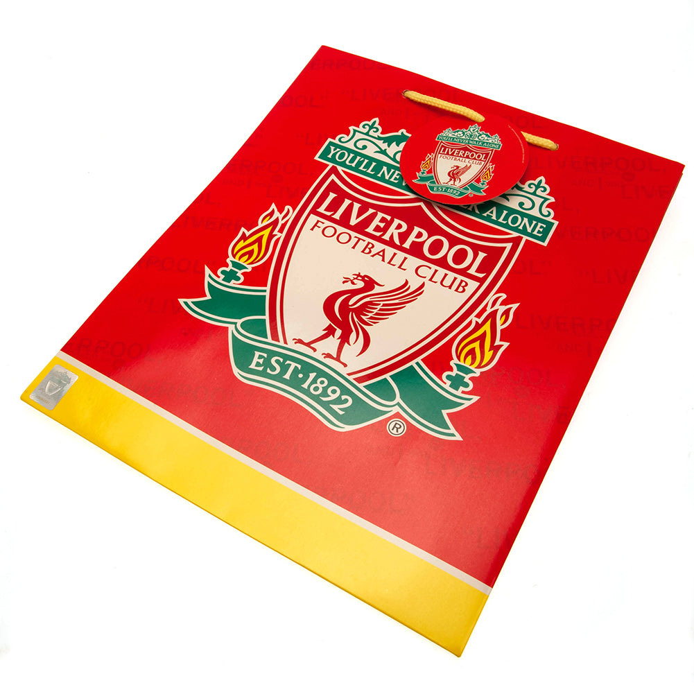 Colorful Liverpool FC-themed Medium-sized Gift Bag for Presents