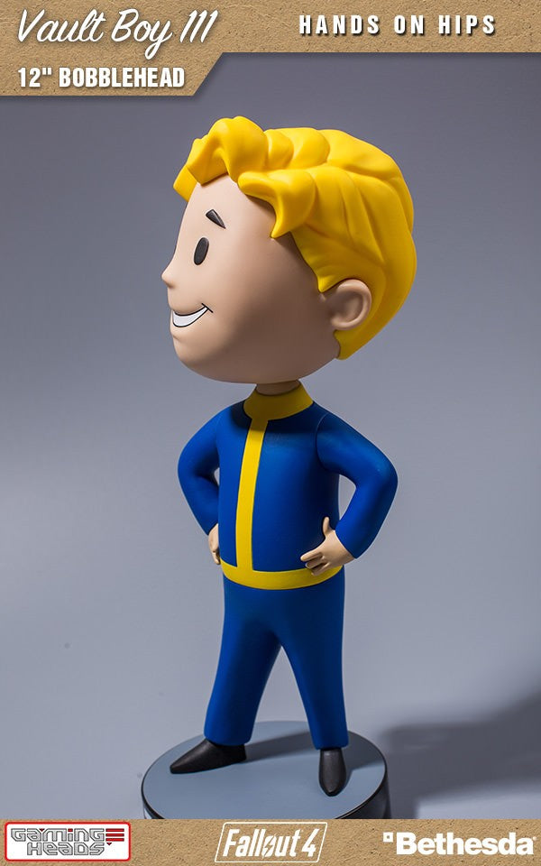 12 - inch Fallout Vault Boy 111 Bobblehead with Hands on Hips