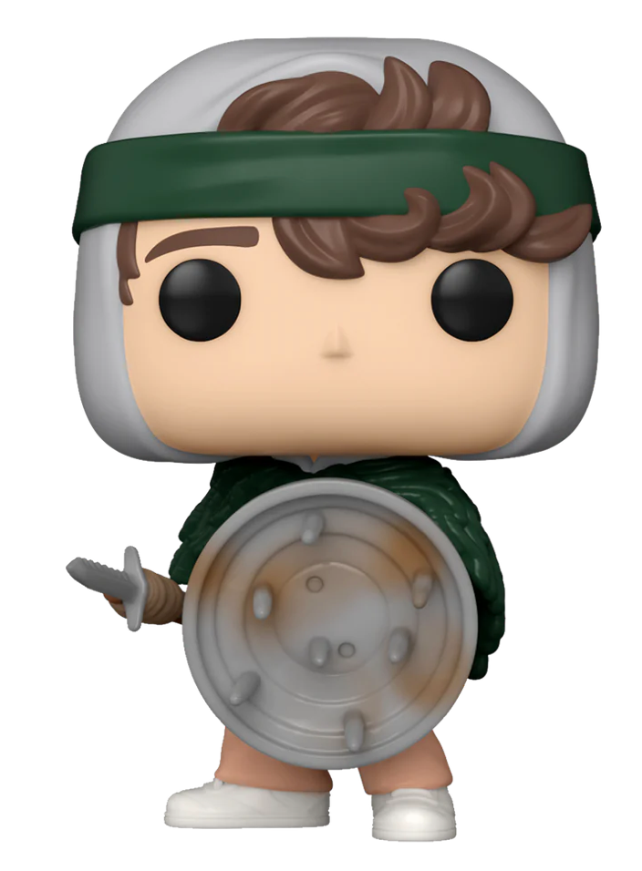 Funko POP! Vinyl Collectible Figure of Dustin Holding a Shield from Stranger Things