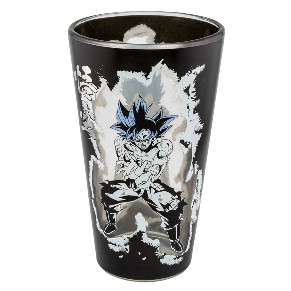 Premium Large Dragon Ball Super Glass with Goku and Vegeta Images