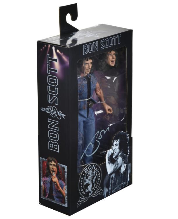 NECA Highly Detailed 8-Inch Clothed Action Figure of Bon Scott from AC/DC's Highway to Hell