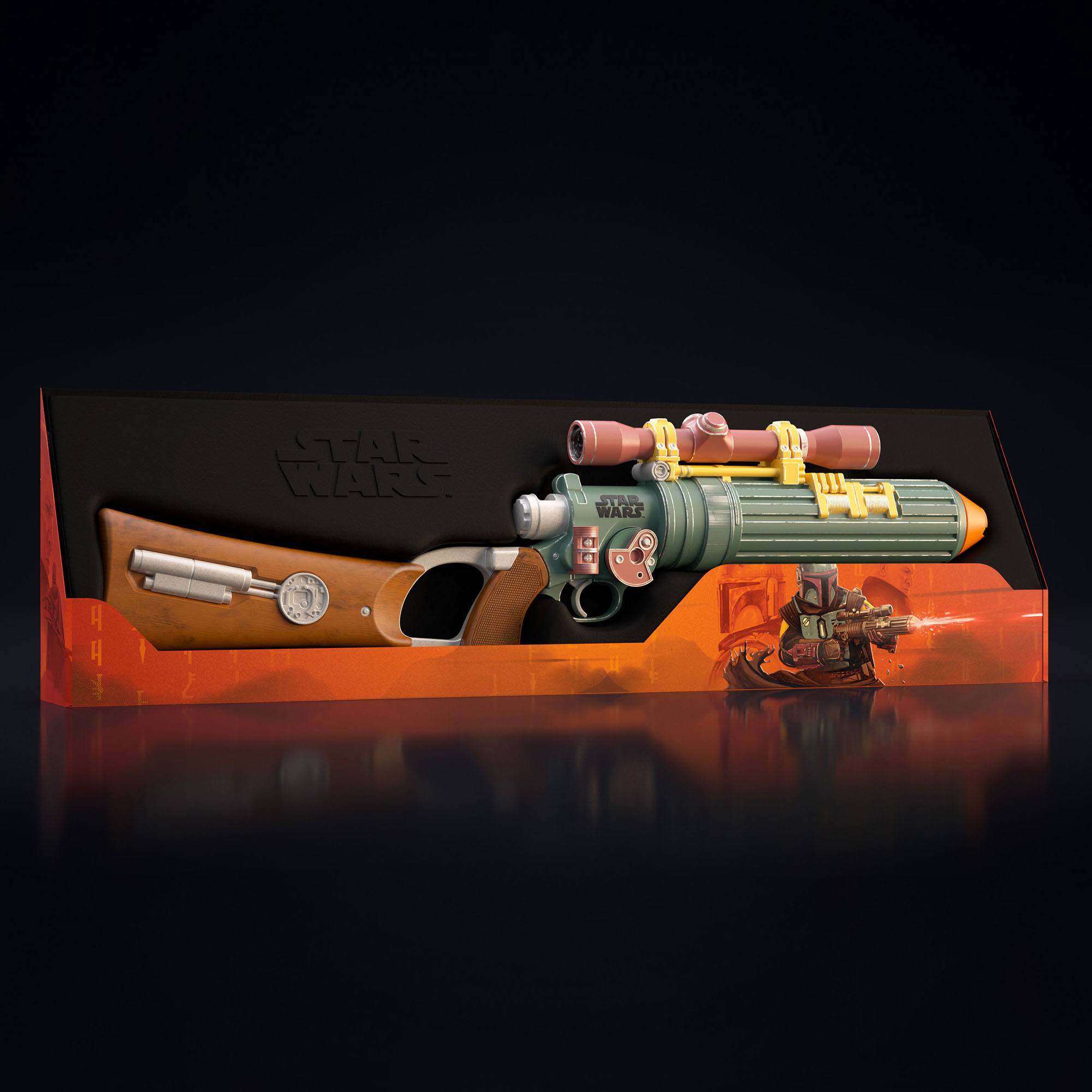 Limited Edition Nerf Star Wars Replica of Boba Fett's EE - 3 Dart - Firing Blaster Toy