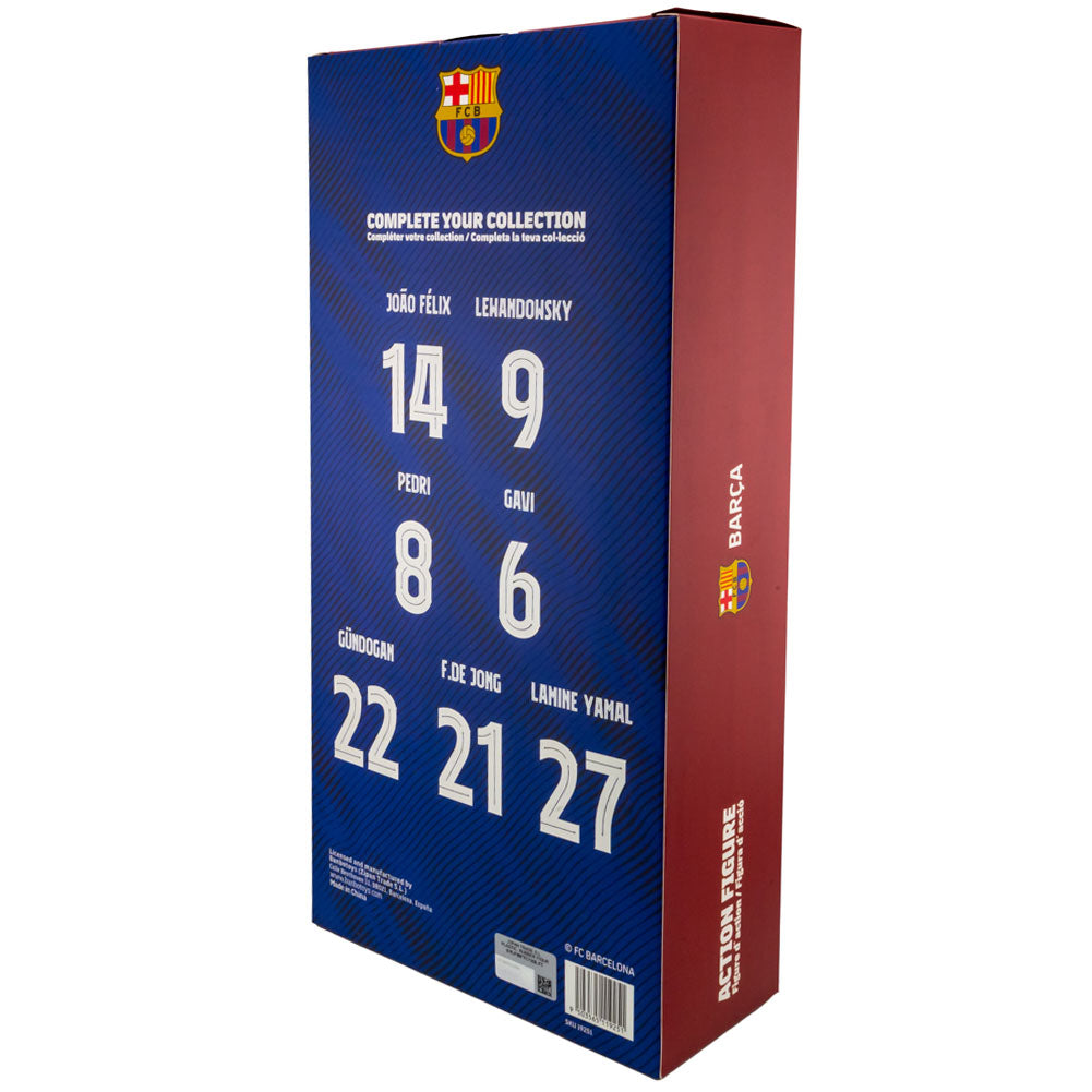 Authentic FC Barcelona Robert Lewandowski Soccer Action Figure Collectible