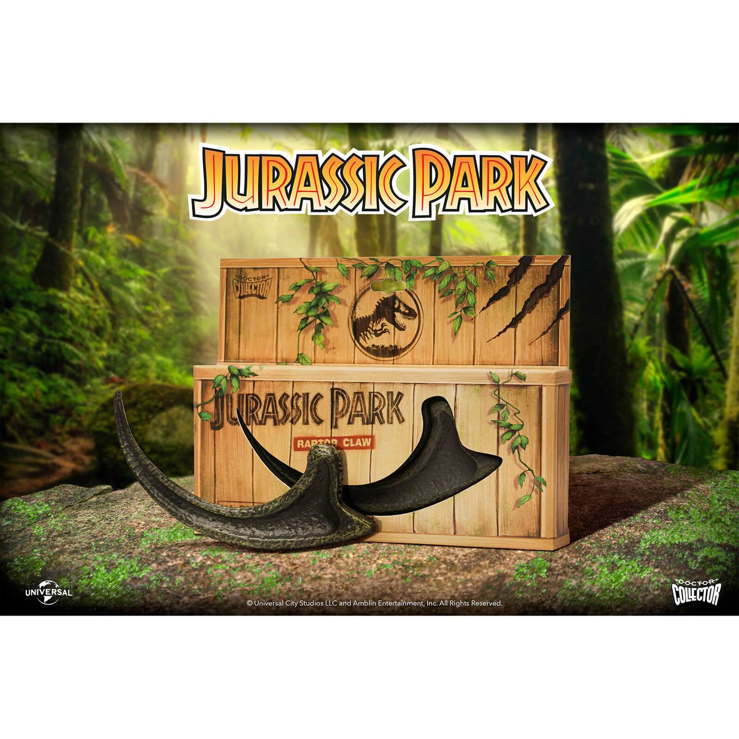 Doctor Collector's 1:1 Scale Authentic Jurassic Park Replica Raptor Claw