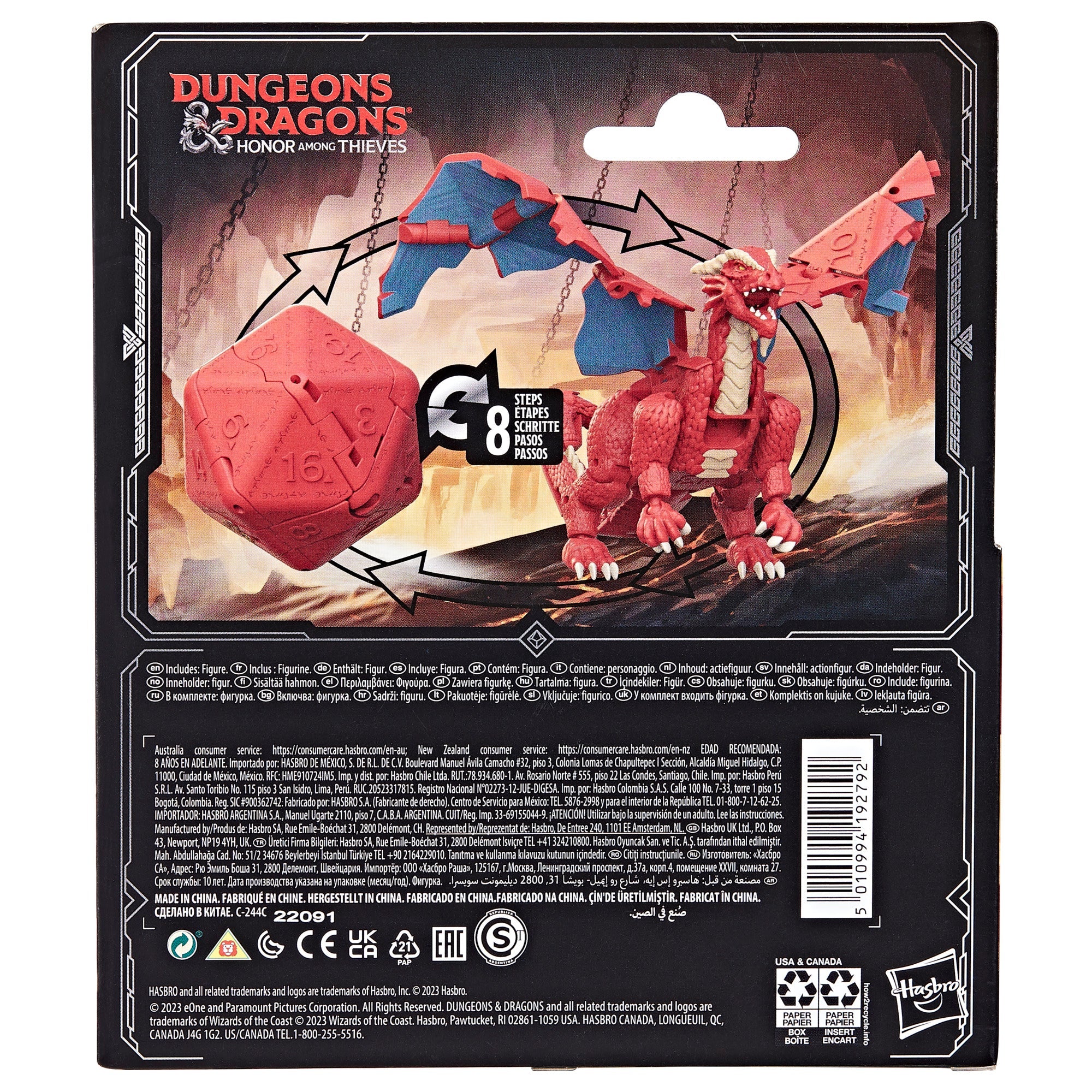 Dungeons & Dragons D&D Dicelings Red Dragon Transformable Action Figure
