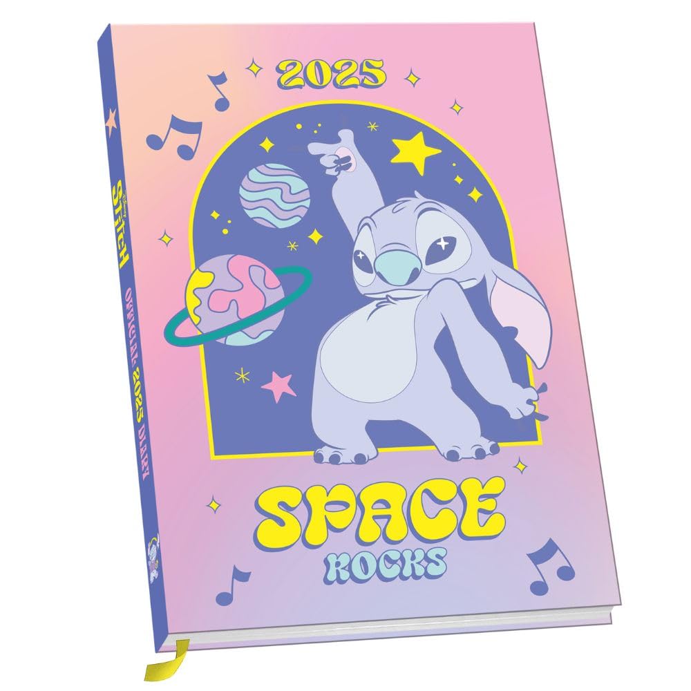 2025 Colorful A5 Lilo & Stitch Hardback Weekly View Diary