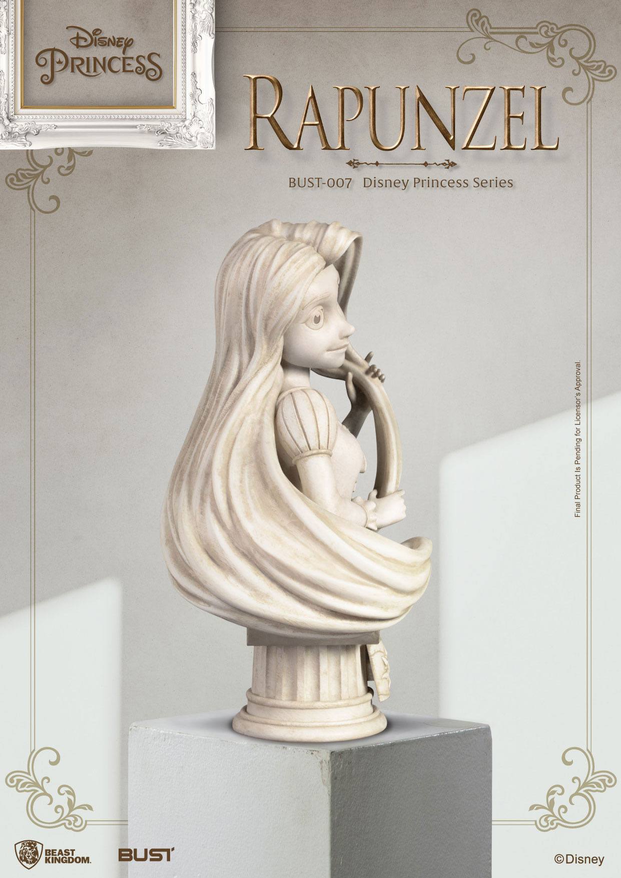 Beast Kingdom Collectible Disney Princess Series Rapunzel Bust Statue for Enthusiasts