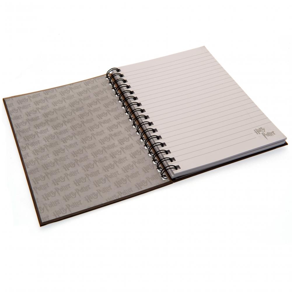 A5 Spiral - Bound Hardback Harry Potter Notebook with House Crests