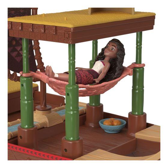 Disney Moana 2 Inspired Foldable Adventure Canoe Playset with Dolls