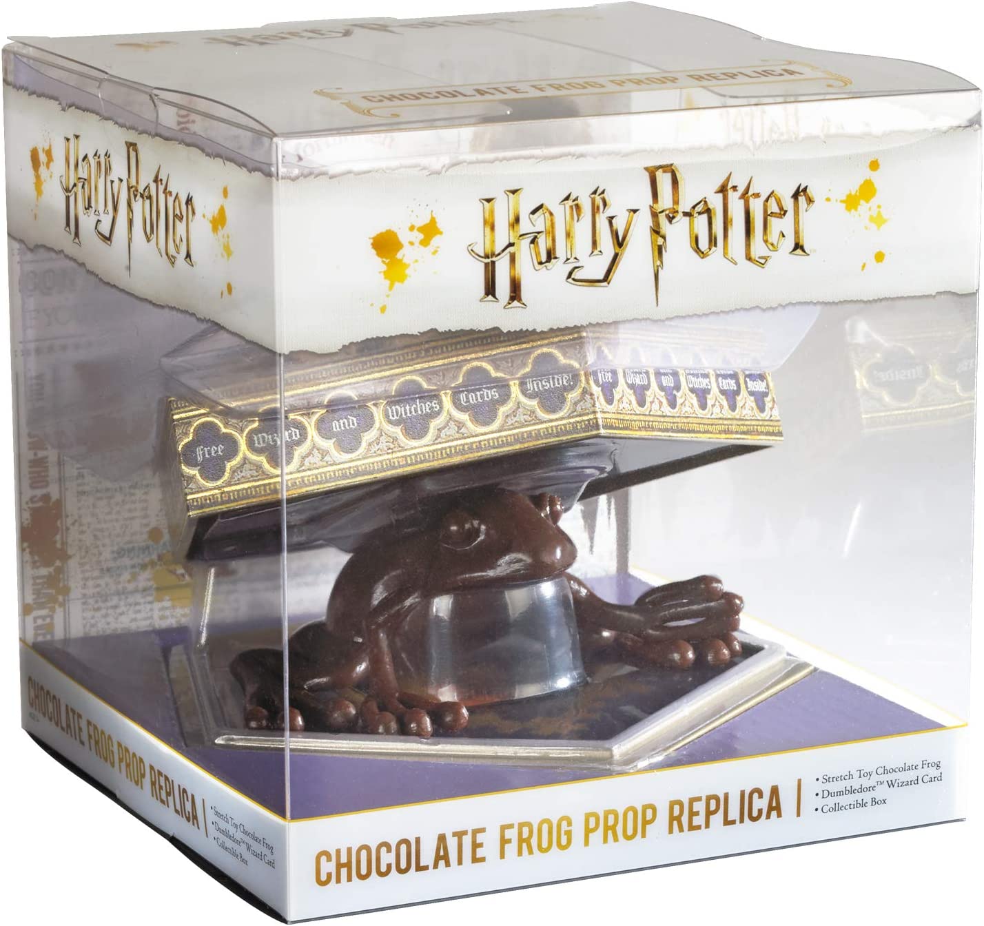 Replica Harry Potter Chocolate Frog with Dumbledore Wizard Card & Keepsake Box