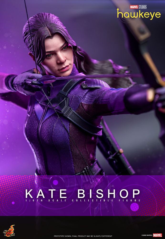 Hot Toys High - Quality 1:6 Scale Masterpiece Action Figure of Hawkeye's Kate Bishop, Measuring 28 cm
