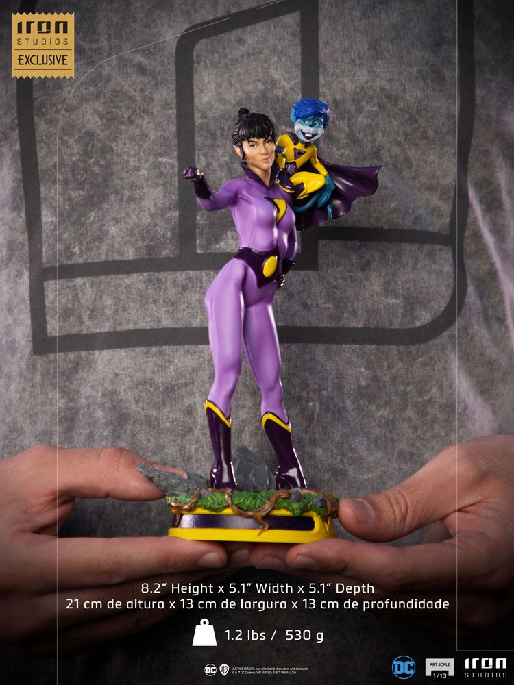 Iron Studios 1/10 Scale Collectible DC Comics Art Scale Statues of the Wonder Twins - Zan, Jayna & Gleek Limited Edition 2 - Pack (2021 CCXP Exclusive)