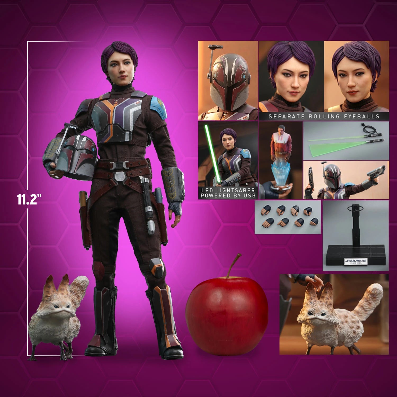 Hot Toys 1/6th Scale Collectible Figure of Sabine Wren from Star Wars Ahsoka Series