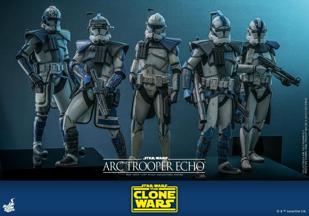 Hot Toys 1/6th Scale Collectible Star Wars The Clone Wars Action Figure - ARC Trooper Echo