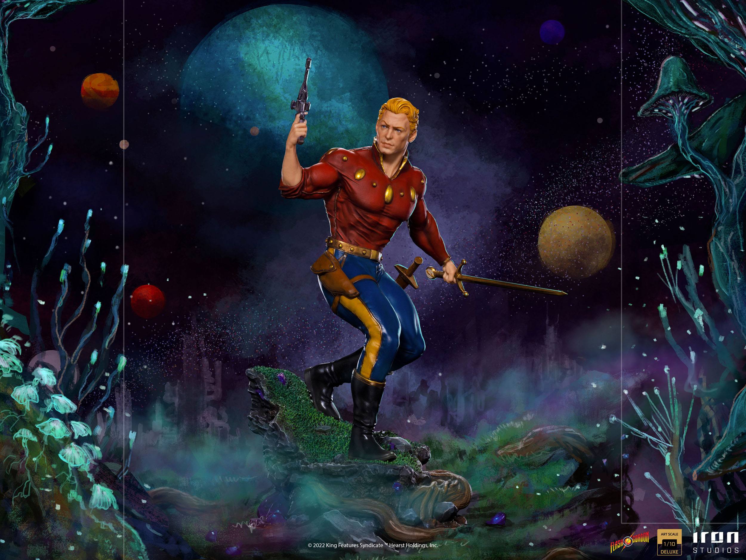 Iron Studios High - Quality Deluxe 1/10 Art Scale Statue of the Iconic Flash Gordon