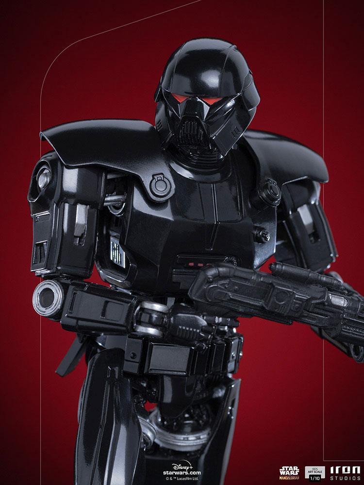 Iron Studios Collectible Star Wars The Mandalorian BDS 1/10 Art Scale Statue of the Fearsome Dark Trooper